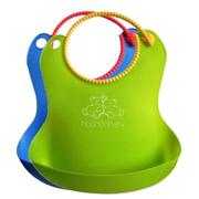 圍嘴兜,雙色圍兜（dōu）,矽膠兒童圍兜