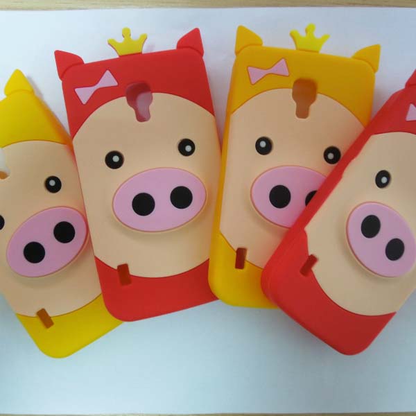 矽膠豬豬手機套