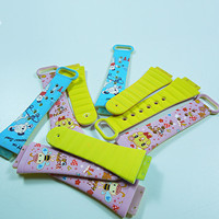 兒童表帶,矽膠表帶,卡通手表帶（dài）